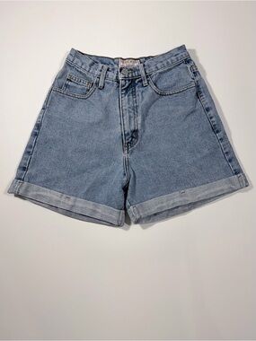 Vintage Guess Jeans USA High Rise Mom Denim Shorts 24 90s Triangle Logo